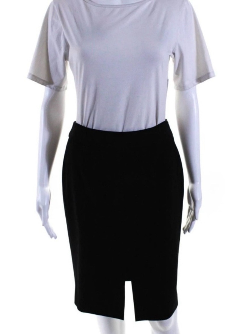 Giorgio Armani Wool Pencil Skirt in Black Size 10